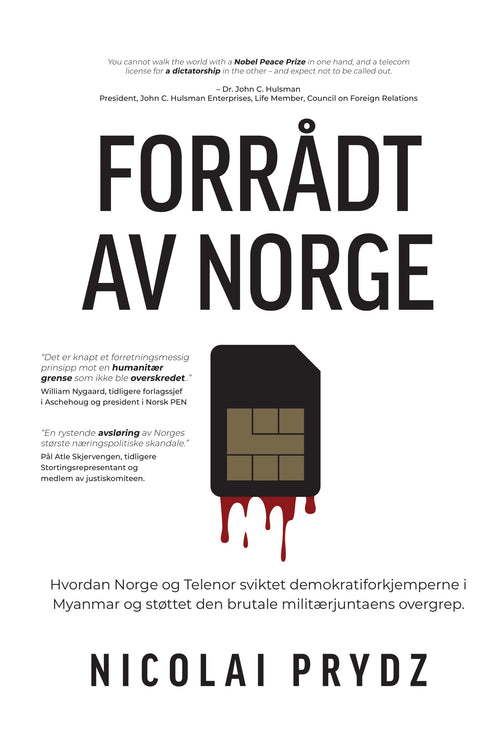 Forrådt av Norge av Nicolai Prydz, omslag