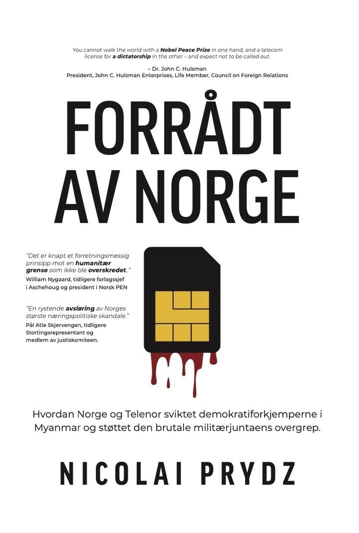 Forrådt av Norge av Nicolai Prydz, bokomslag