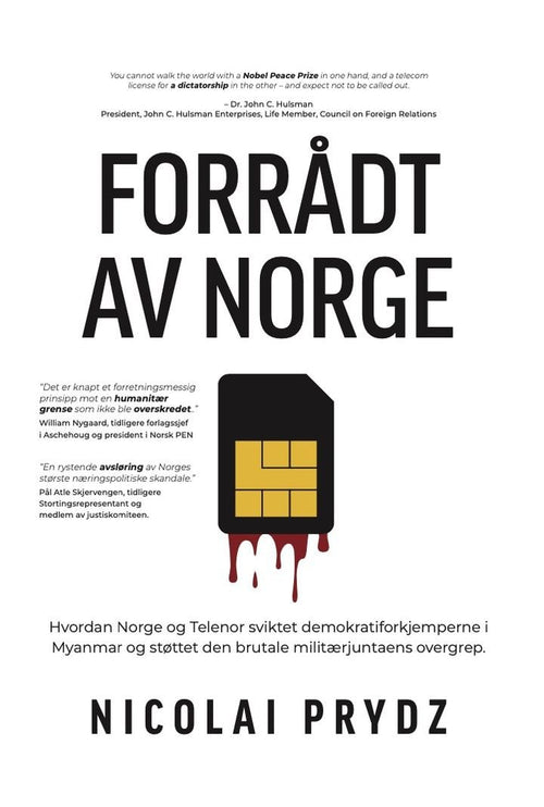 Forrådt av Norge av Nicolai Prydz, bokomslag